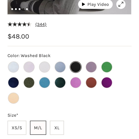 NWOT Free People Good Karma Square-Neck Bra in Washed Black Size M/L (8-14) - Picture 4 of 5